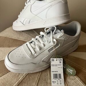 Reebok Court Advance Unisex  Classic White 🤍 Sneakers. WOMENS SZ 10.5
